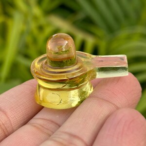 Natural Citrine Shivling- Crystal Shivling- Sphatik Shivling- Gemstone Shivling- Shiva- Good Luck Gifts- Healing Crystals