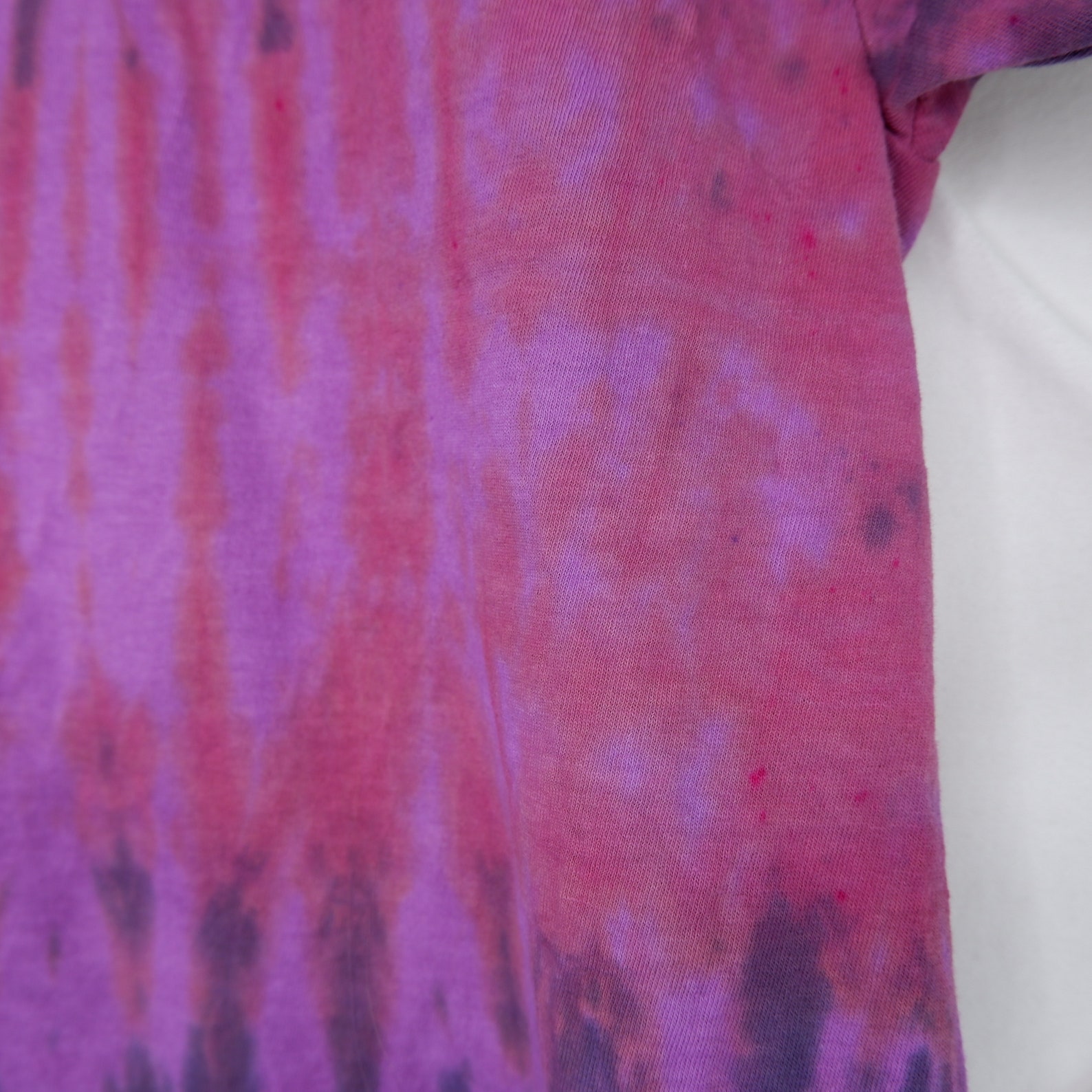 Pink & Purple TIE DYE Unique Unisex Tie Dye T-shirt Medium 100% Cotton ...