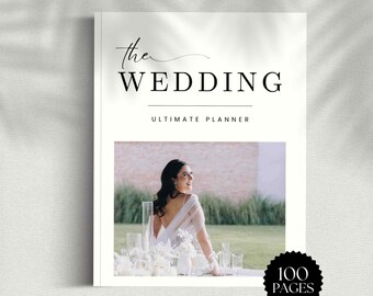 Wedding Planner for Binder Printable,  Wedding Planner Printable Binder, Wedding Planner Binder Printable, US Letter, A4 & A5, - BP07