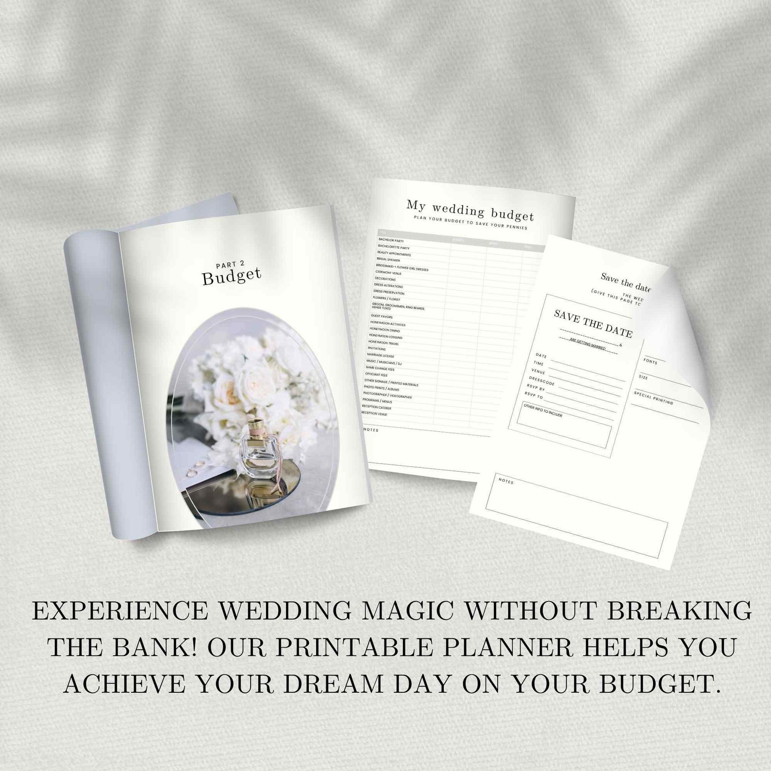 Printable Wedding Planner Binder, Wedding Planner Printable Binder ...