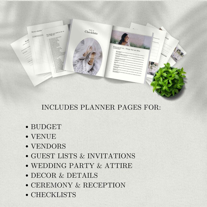 Printable Wedding Planner Binder, Wedding Planner Printable Binder ...