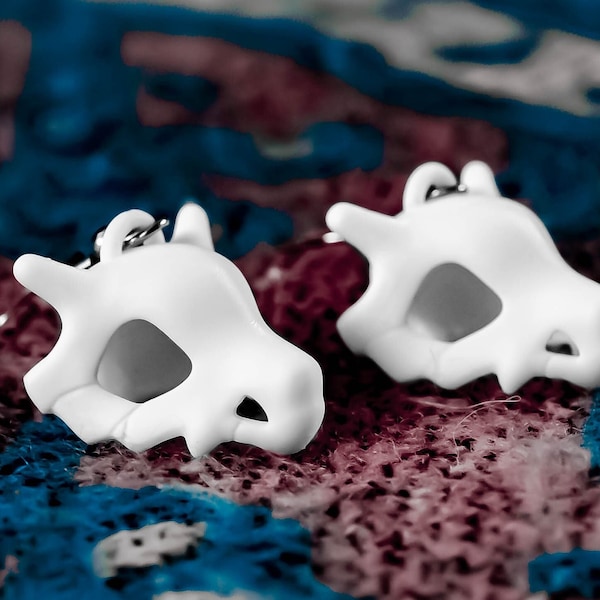 Cubone Skull Earrings - Pokemon Birthday Gift