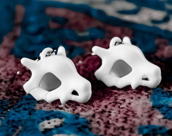 Pendientes de calavera Cubone - Regalo de cumpleaños de Pokémon