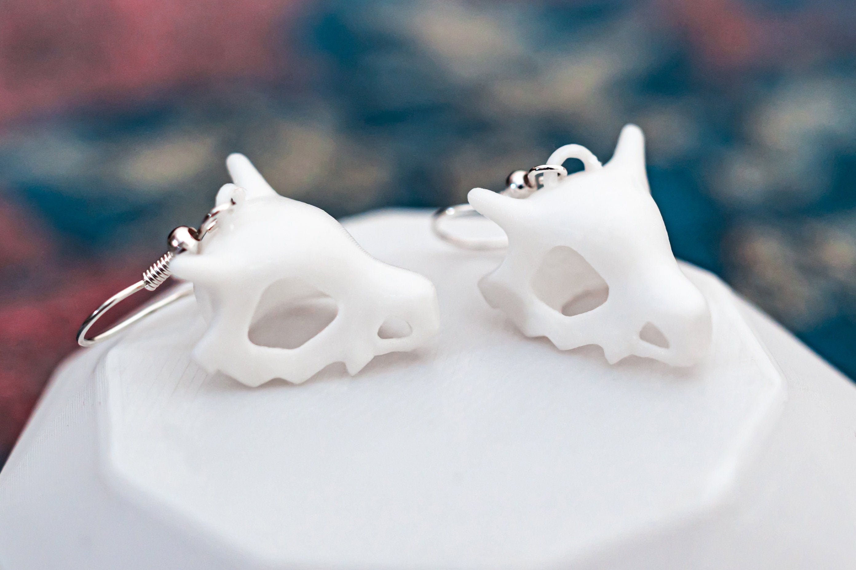 Cubone Skull Earrings - Pokemon Birthday Gift