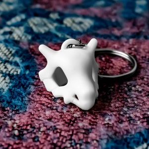 Cubone Skull Keychain Gift for Pokemon fans image 2