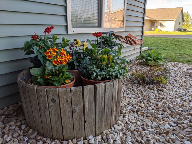 Raised Flower Garden Septic Tank Cover Landscaping Flower Etsy
