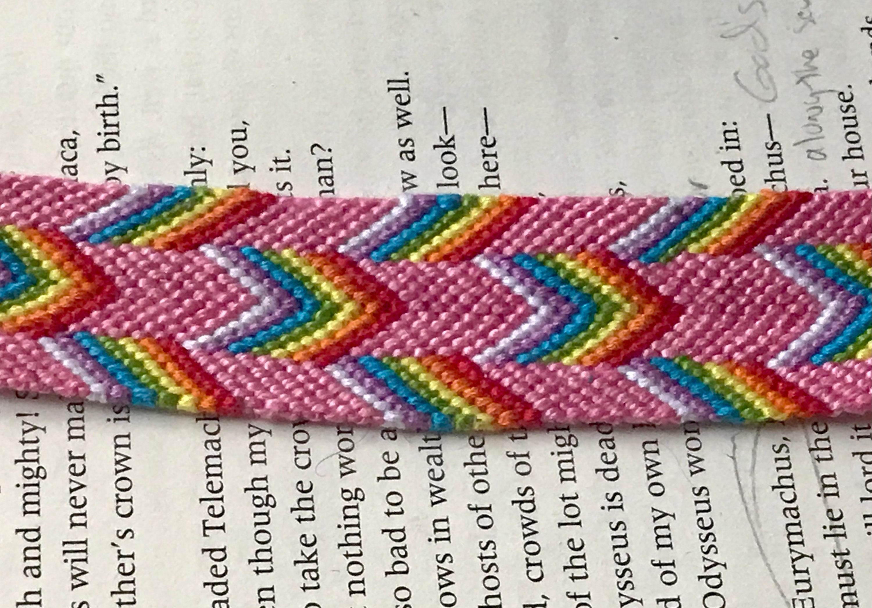 DoubleChevron Friendship Bracelet Handcrafted Woven Etsy