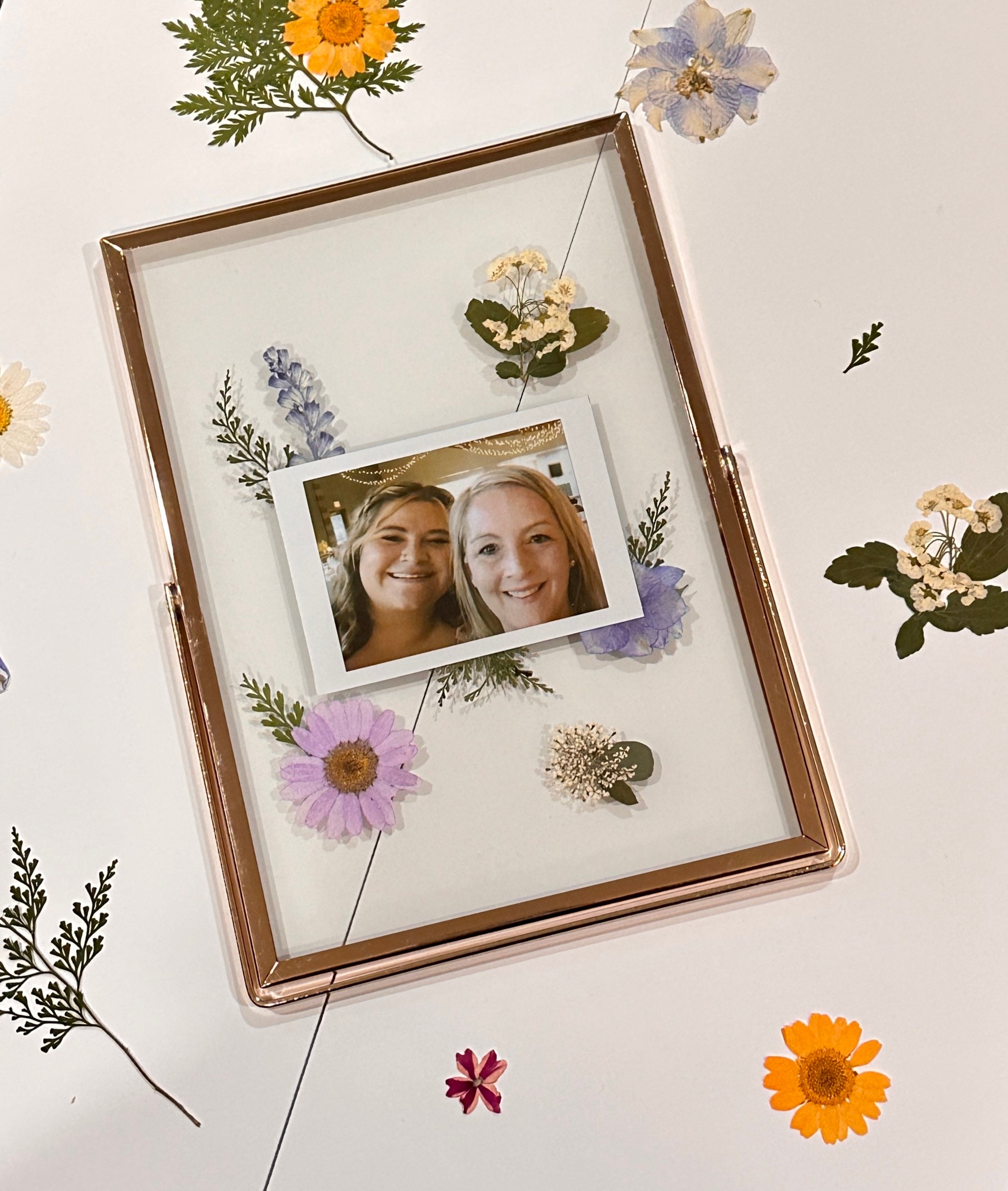 Press Dried Flower Glass Picture Frame,family Photo Display Stand