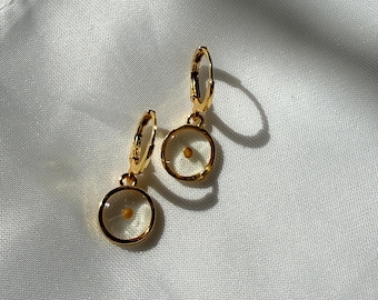 Mustard Seed Earrings, Gold Christian Religious Gift