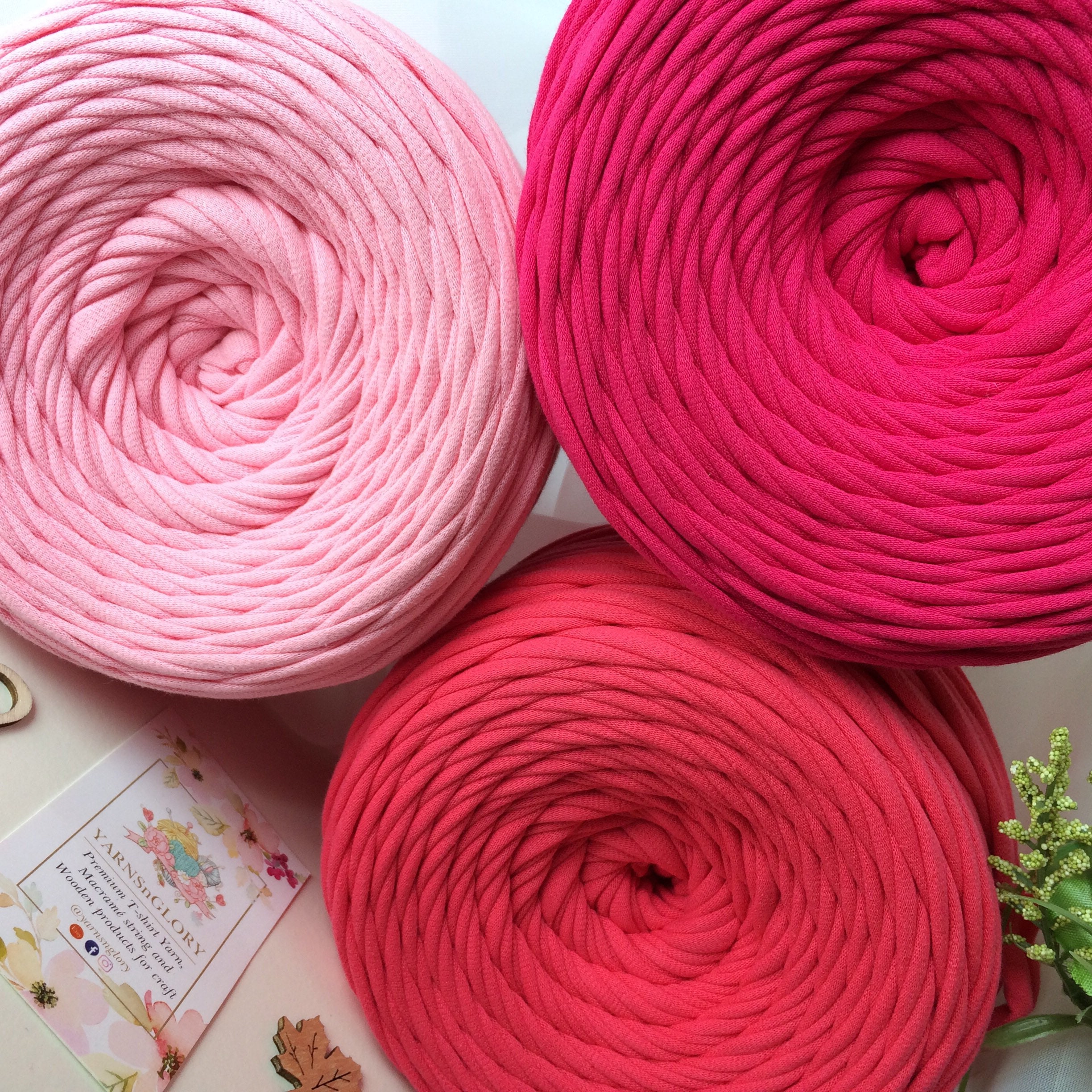 FUCHSIA Premium Jersey yarn 100 cotton Tshirt yarn Etsy