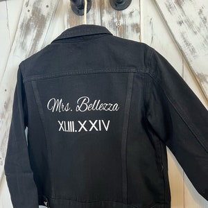 Herr/Frau Schwarze Jeansjacke