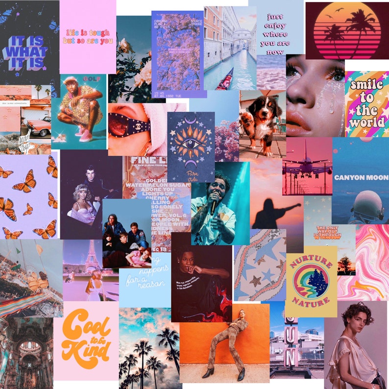 24+ Rainbow Aesthetic Collage