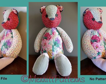 etsy memory bear pattern
