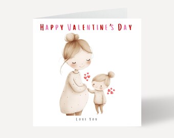 Valentine's Card For New Mum, Mummy Valentines Day Card, Valentine's Day Gift, First Valentine's Day Card, Toddler Valentine's Day Card