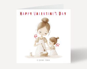 Valentine's Card For New Mum, Mummy Valentines Day Card, Valentine's Day Gift, First Valentine's Day Card, Toddler Valentine's Day Card