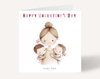 Valentine's Card For New Mum, Mummy Valentines Day Card, Valentine's Day Gift, First Valentine's Day Card, Toddler Valentine's Day Card