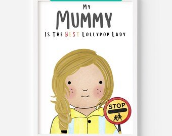 Lollypop Lady Personalised Print, Proud of You Mum, Mother's Day Gift