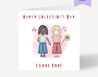 Personalized Mrs & Mrs Valentine's Day Card