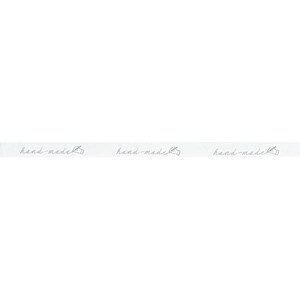 Rico Design Ribbon handmade weiß-grau No.2 2m Band Geschenkband Handmade