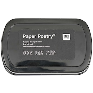 Rico Design Paper Poetry Tusche Stempelkissen schwarz 7,3x4,5cm