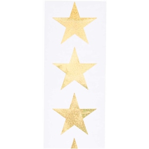 Rico Design Paper Poetry Sticker Sterne 5cm Hot Foil gold holographisch
