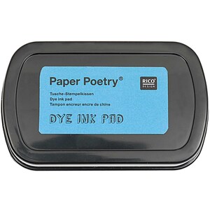 Rico Design Paper Poetry Tampon encreur cyan 7,3 x 4,5 cm