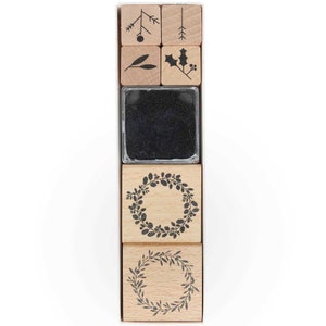 Set di timbri Rico Design Paper Poetry vischio 6 francobolli