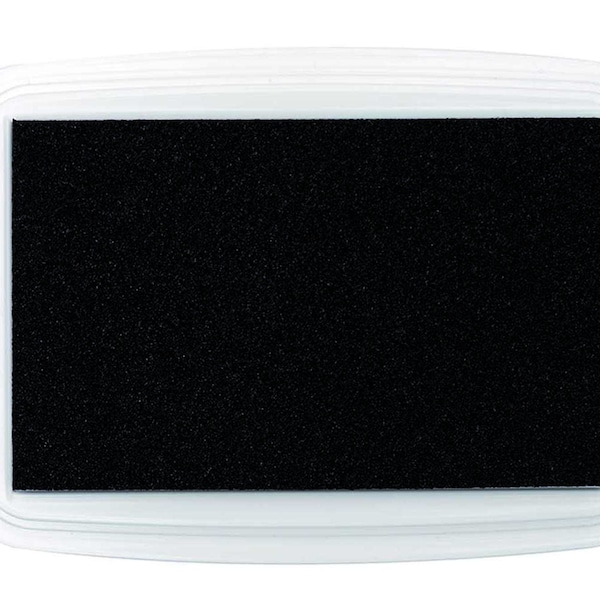 Cuscinetto per timbri per tessuti Rico Design 9 x 6 cm nero per timbri su tessuti