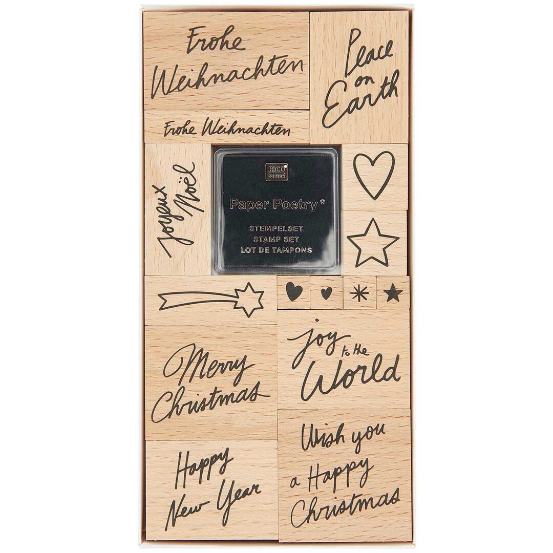 Rico Design Stamp Set Christmas Rocks, Hand Lettering FSC 100% - Etsy