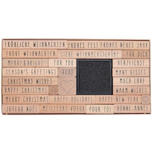 Set di timbri Rico Design Paper Poetry XL Merry Christmas Handwriting 27 pezzi