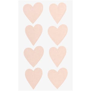 Rico Design Sticker Paper Poetry Sticker Herzen 4 Blatt puder Herzen puder