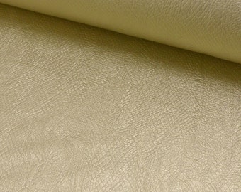 Imitation leather snake imitation leather gold - 140 cm width by the meter - will be sent folded!