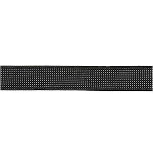 Rico Design Aidalint Zwart 6 steken/cm 2 cm breedte Verkocht per meter Telstof Borduren Kruissteeklint Aida Zwart