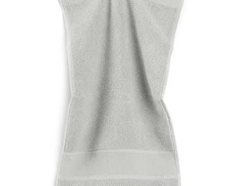 Rico-Design Duschtuch Mit Aidabordüre - Hellgrün Gästehandtuch 30x50cm | Zum Besticken