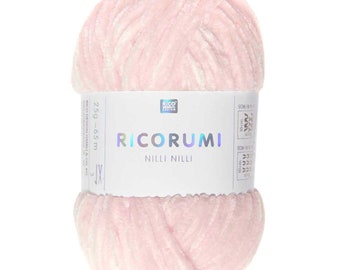 Nouveau! RICORUMI NILLI NILLI col. 006 rose - Fil Chenille Ricorumi 25g - Fil Ricorumi Ricorumi Wool Amigurumi Chenille Yarn Rico Design