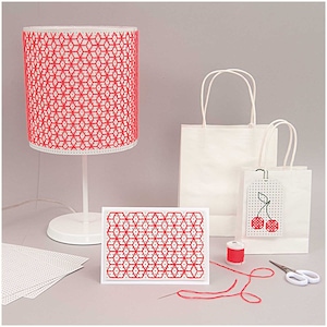 Rico Design Paper Poetry Stickkarton weiß 17,5x24,5cm 10 Bogen Papier besticken Karton Sticken