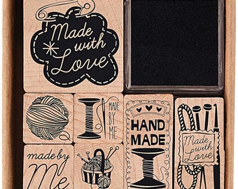 Paper Poetry Stamp Set - Made by Me Paper Poetry Stamp Set - Made by Me