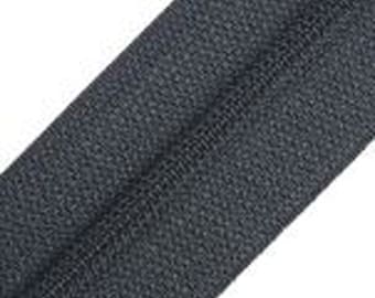 Hanabi zipper by the meter zipper anthracite gray zipper by the meter S40 col. 012 anthracite