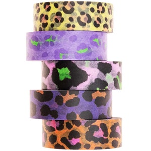 Rico Design Paper Poetry Tape Set Acid Leo 5teilig Washi Tape