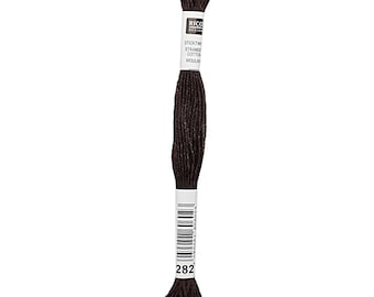 Rico Design Stickgarn Farbe 282 BRAUN 10 - 8m Sticktwist Rico Design 8 Meter Stickgarn Sticktwist braun Stickgarn