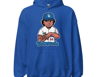 Camiseta homenaje a Fernando Valenzuela Boys in Blue / Sudadera retro de béisbol / Ropa para fans de Los Ángeles