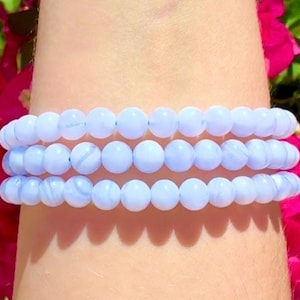 Beautiful Blue Lace Agate Bracelet