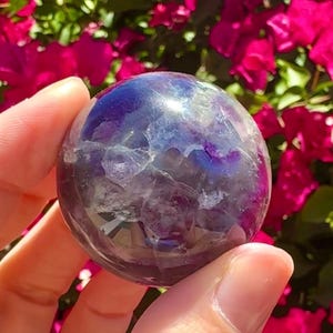 Rainbow Fluorite Sphere Crystal Ball
