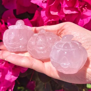 Gemmy Rose Quartz Jack-o’-lantern