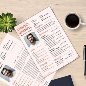 White Cv Minimalist Resume