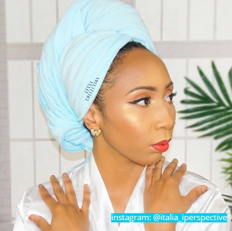 Extra Large Microfiber Hair Towel for Curly Hair Locs Braids Etsy