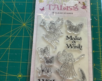Dovecraft Fairy Tales 9 Clear Photopolymer Stamps Cardmaking Scrapbooking NEW