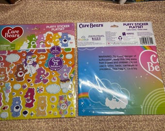 Care Bears stickers and loom sets