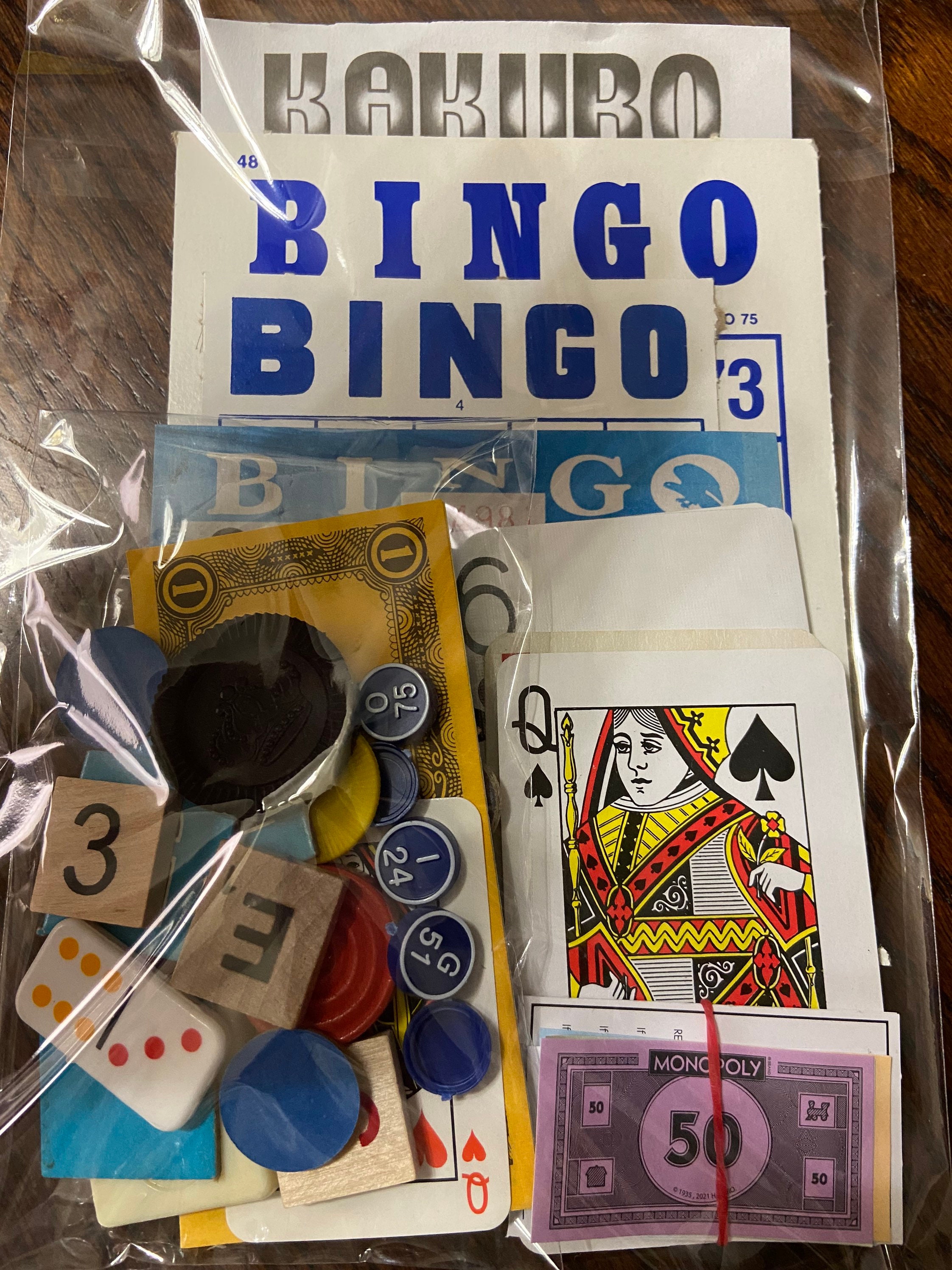 Vintage GAME PARTS & PIECES Lot Plastic Embossed Bingo Markers,red,white,green  Checkers,mini Poker Chips,dice,shaker Cup,2 Spinners 1 as Is 
