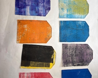 handmade book page tags X10